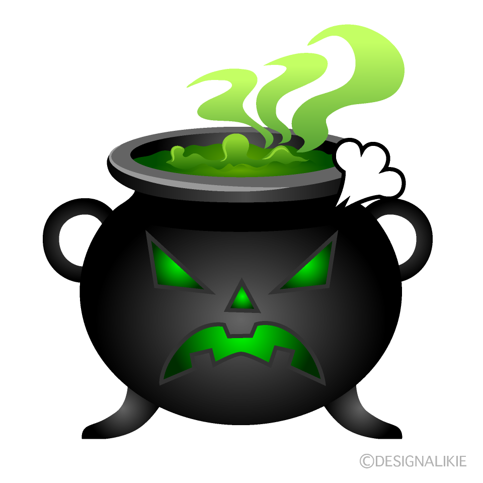 Angry Cauldron Cartoon Character Image