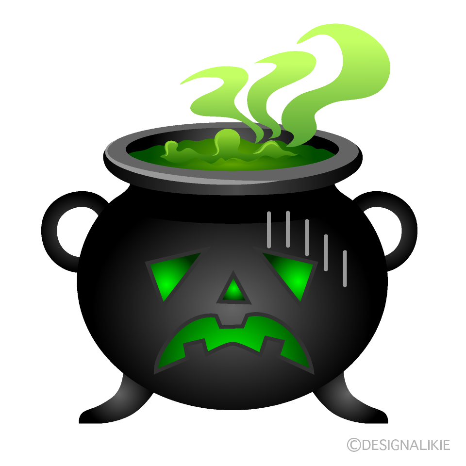 Depressed Cauldron Cartoon Character Image