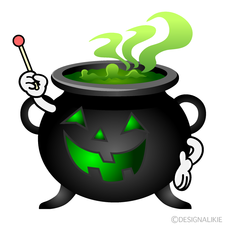 Speaking Cauldron Cartoon Character Image