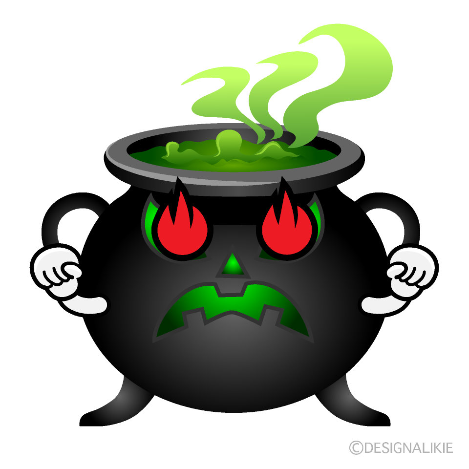 Enthusiasm Cauldron Cartoon Character Image