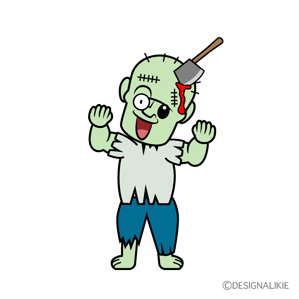 Surprising Zombie Cartoon Character Image