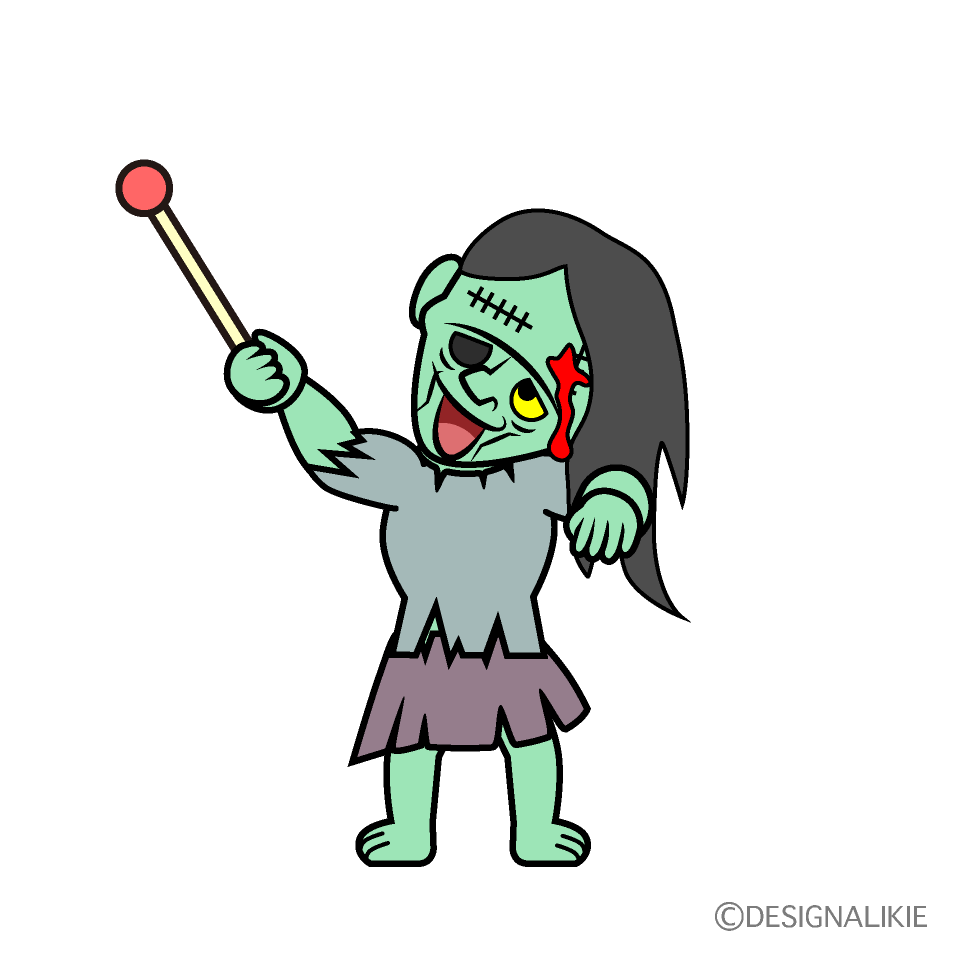 Speaking Zombie Cartoon Character Image