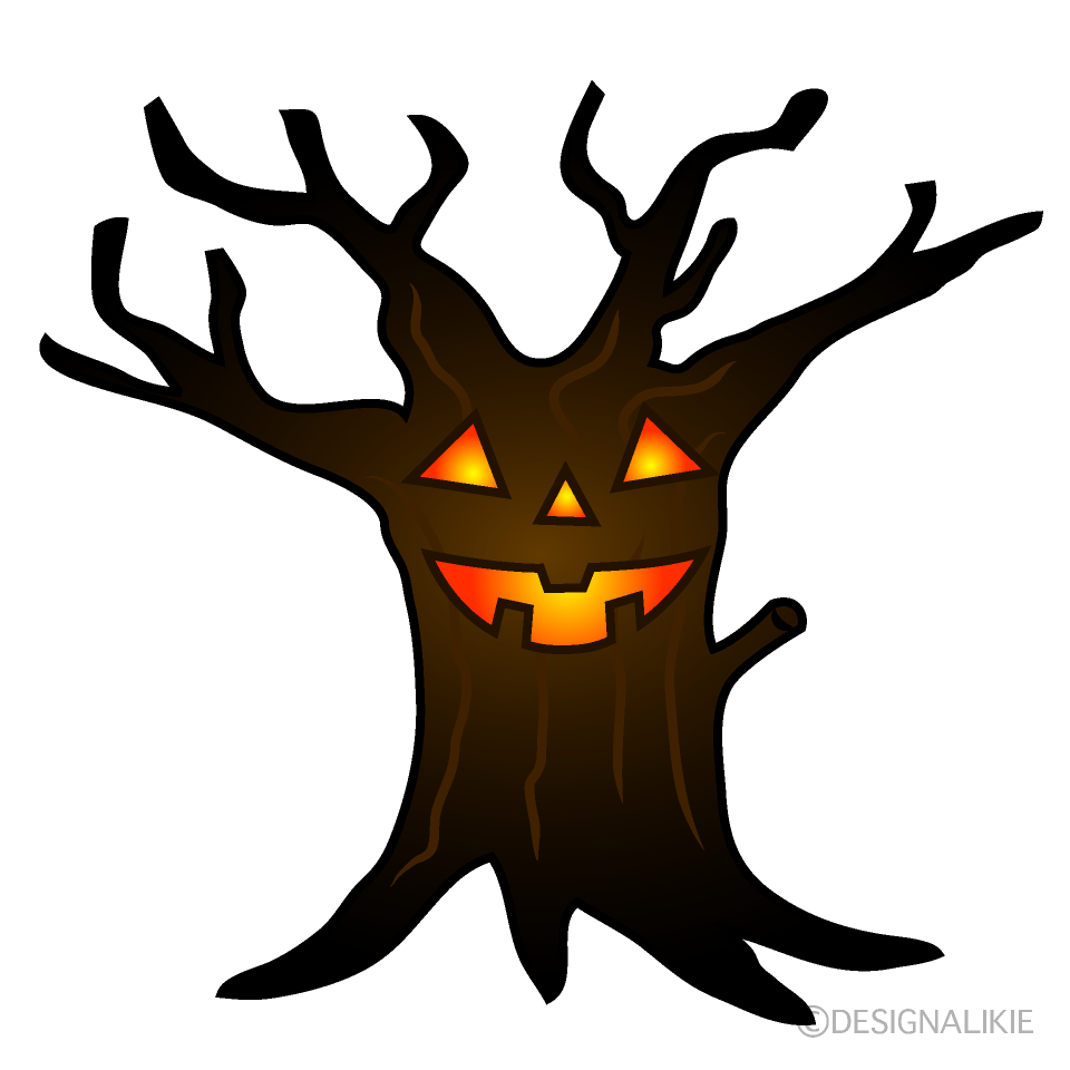 Spooky Tree Cartoon Character Image