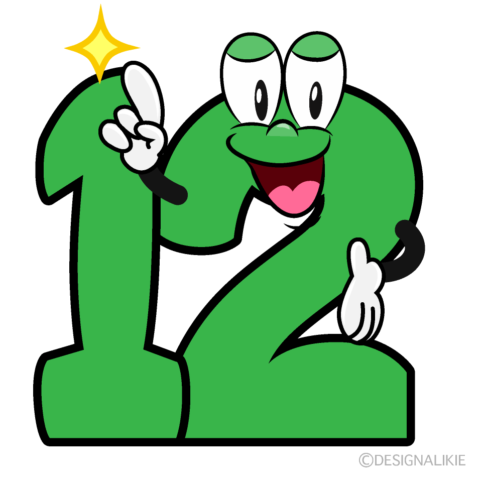 Posing Number 12 Cartoon Character Image