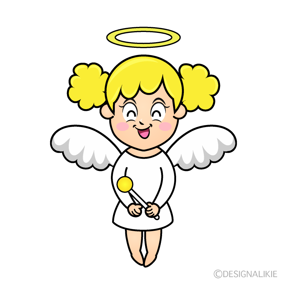 Smiling Angel Cartoon Character Image