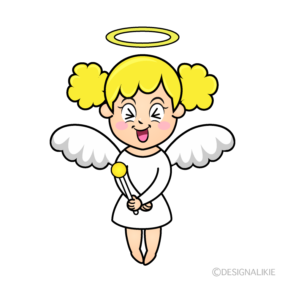 Laughing Angel Cartoon Character Image