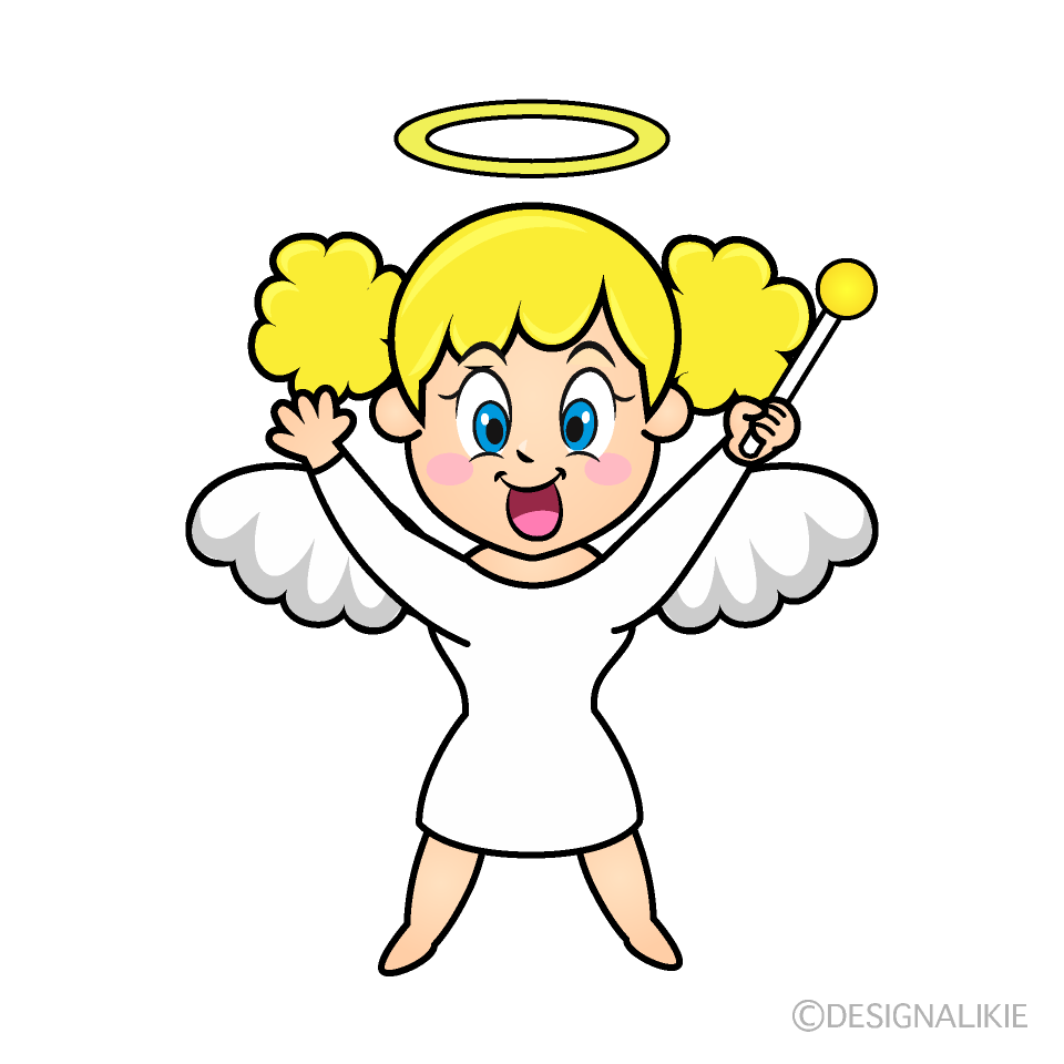 Surprising Angel Cartoon Character Image