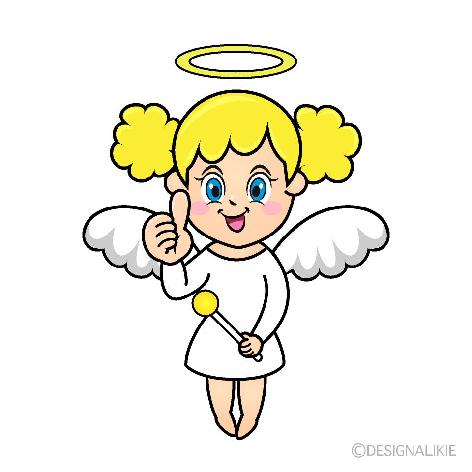 Thumbs up Angel Cartoon Character Image