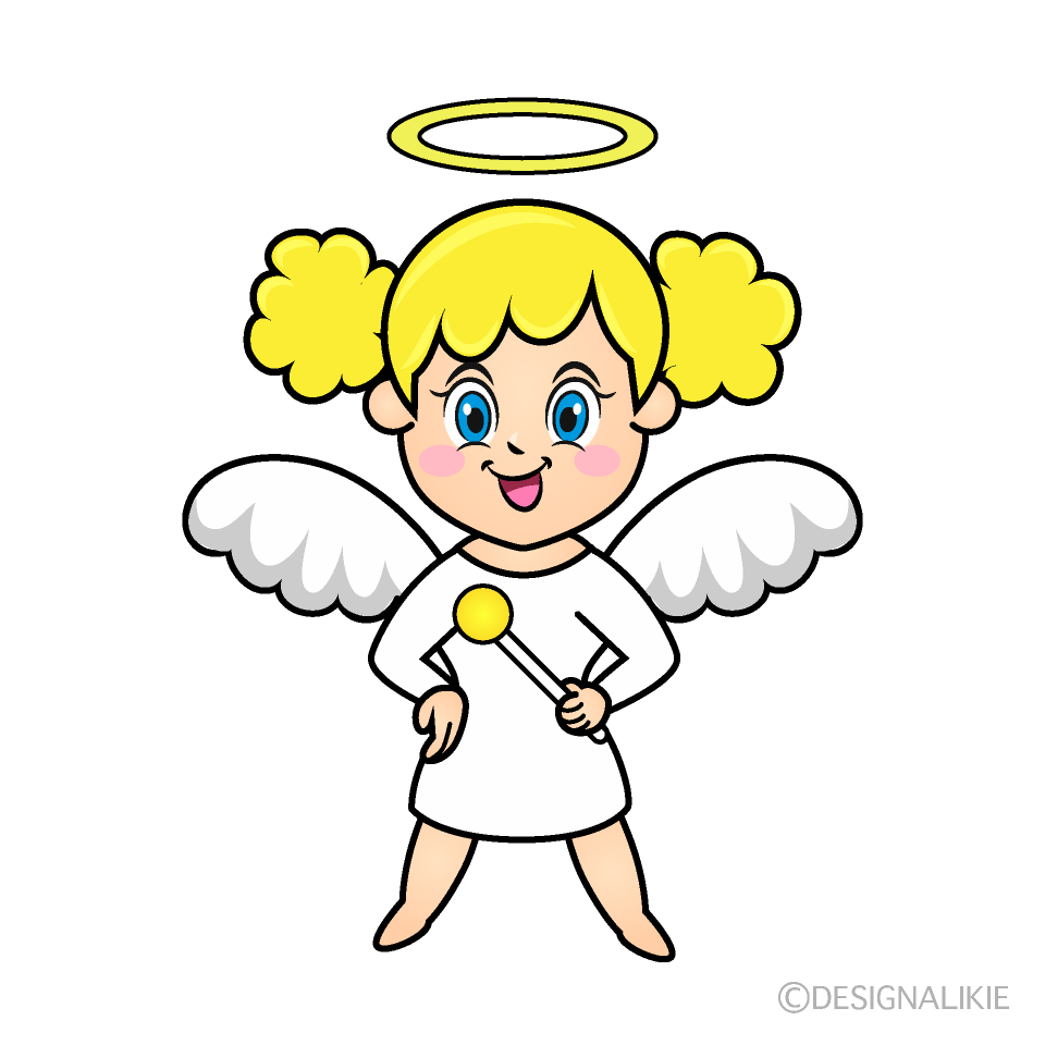 Glitter Angel Cartoon Character Image