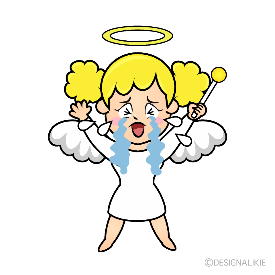 Crying Angel Cartoon Character Image