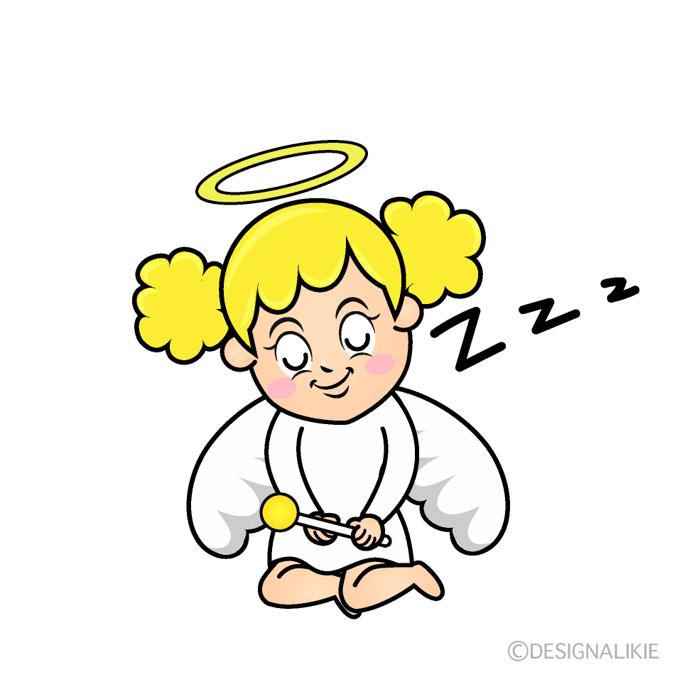 Sleeping Angel Cartoon Character Image