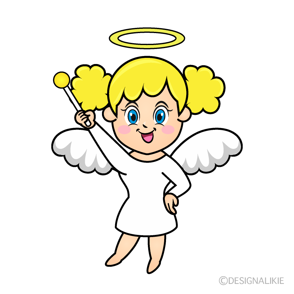 Speaking Angel Cartoon Character Image