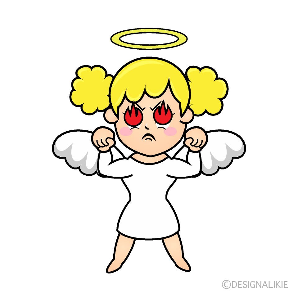 Enthusiasm Angel Cartoon Character Image