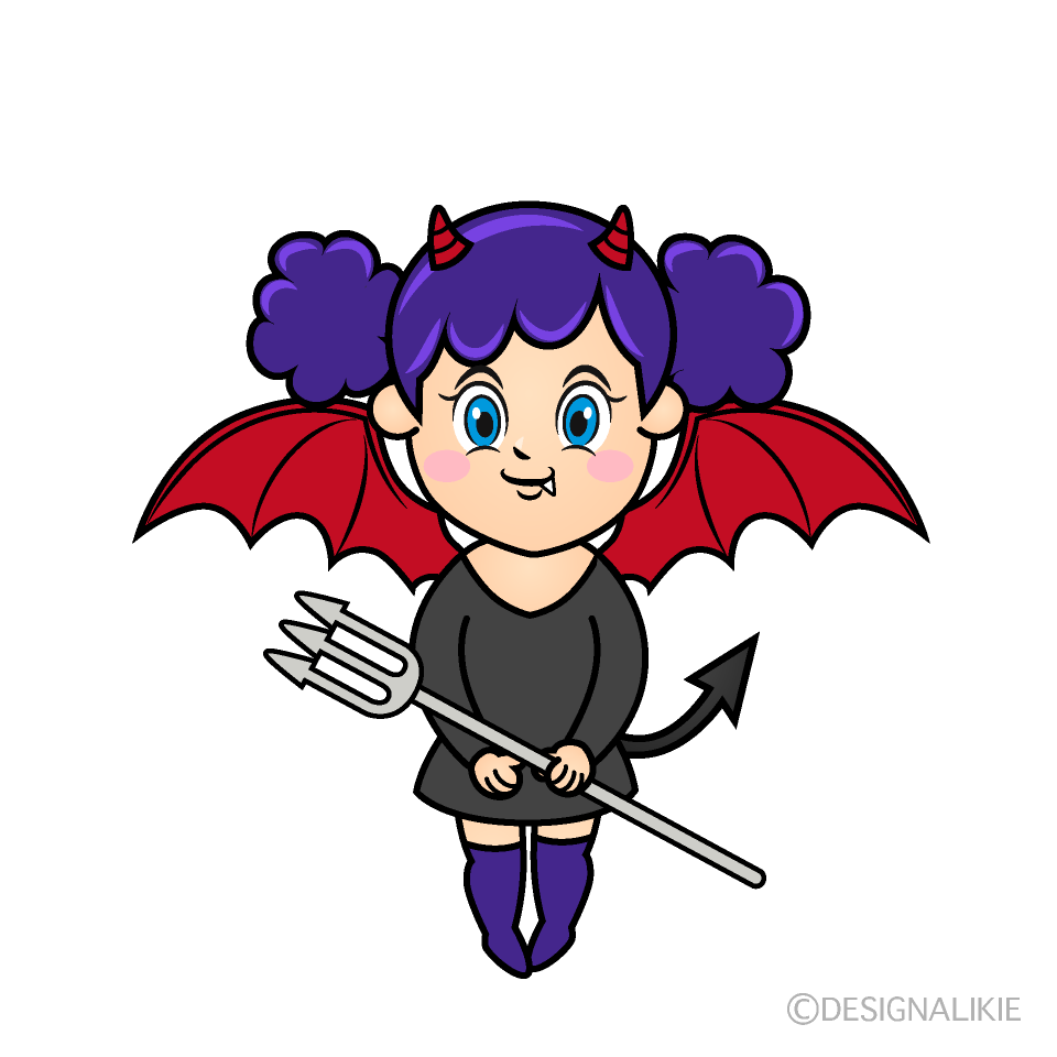 Demon Girl Cartoon Character Image