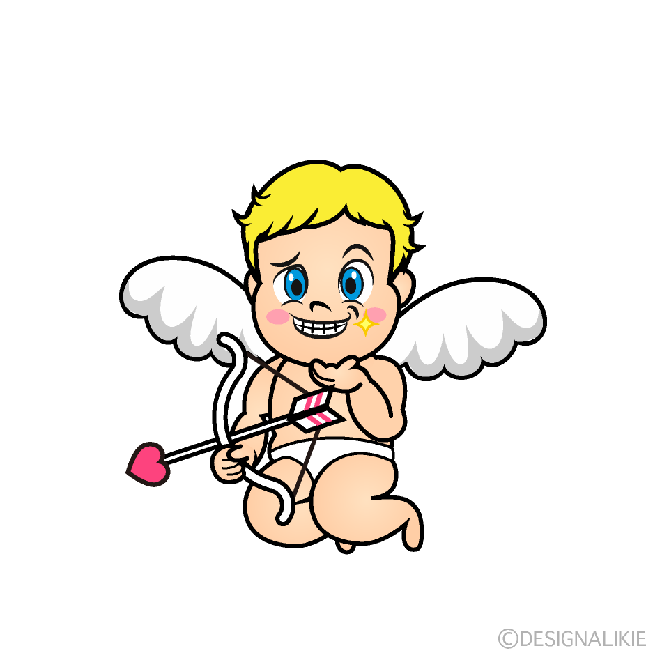 Grinning Cupid Cartoon Character Image