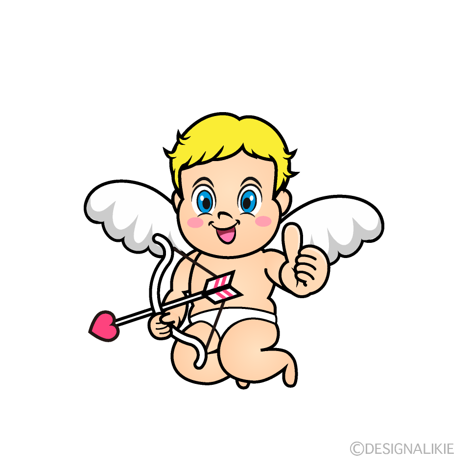 Thumbs up Cupid Cartoon Character Image