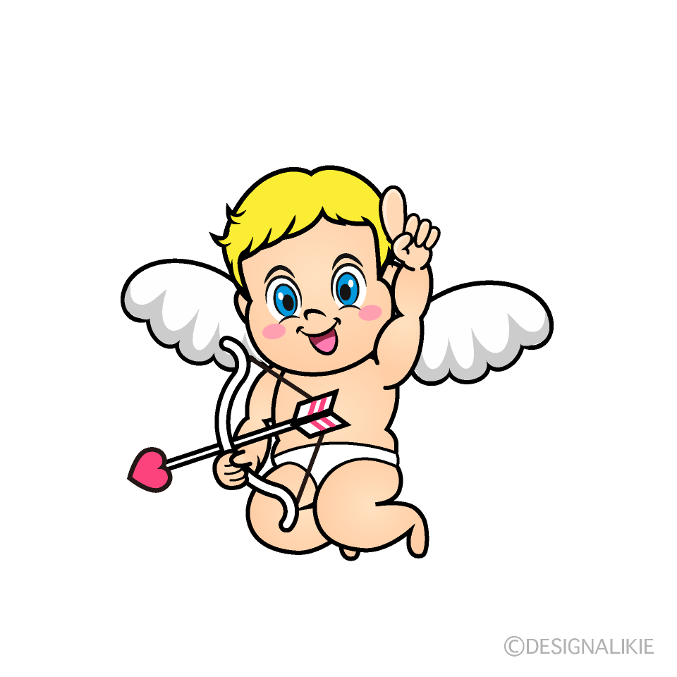 Posing Cupid Cartoon Character Image