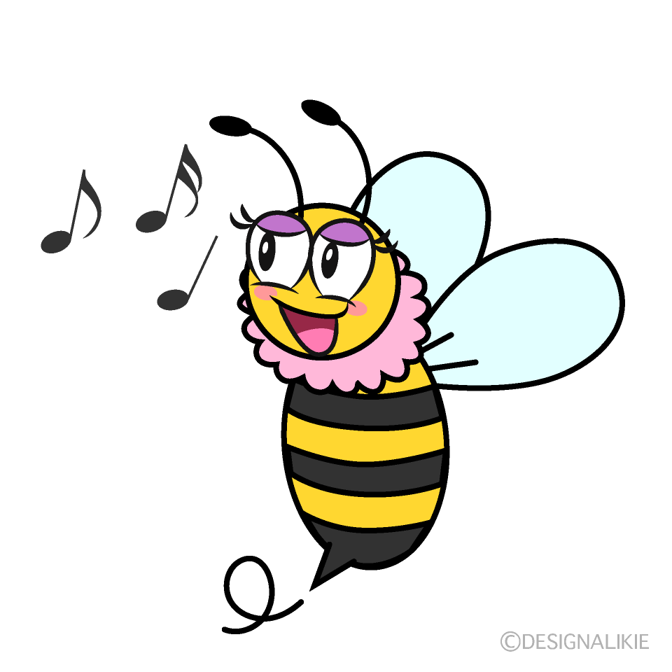 Girl Bee Singing