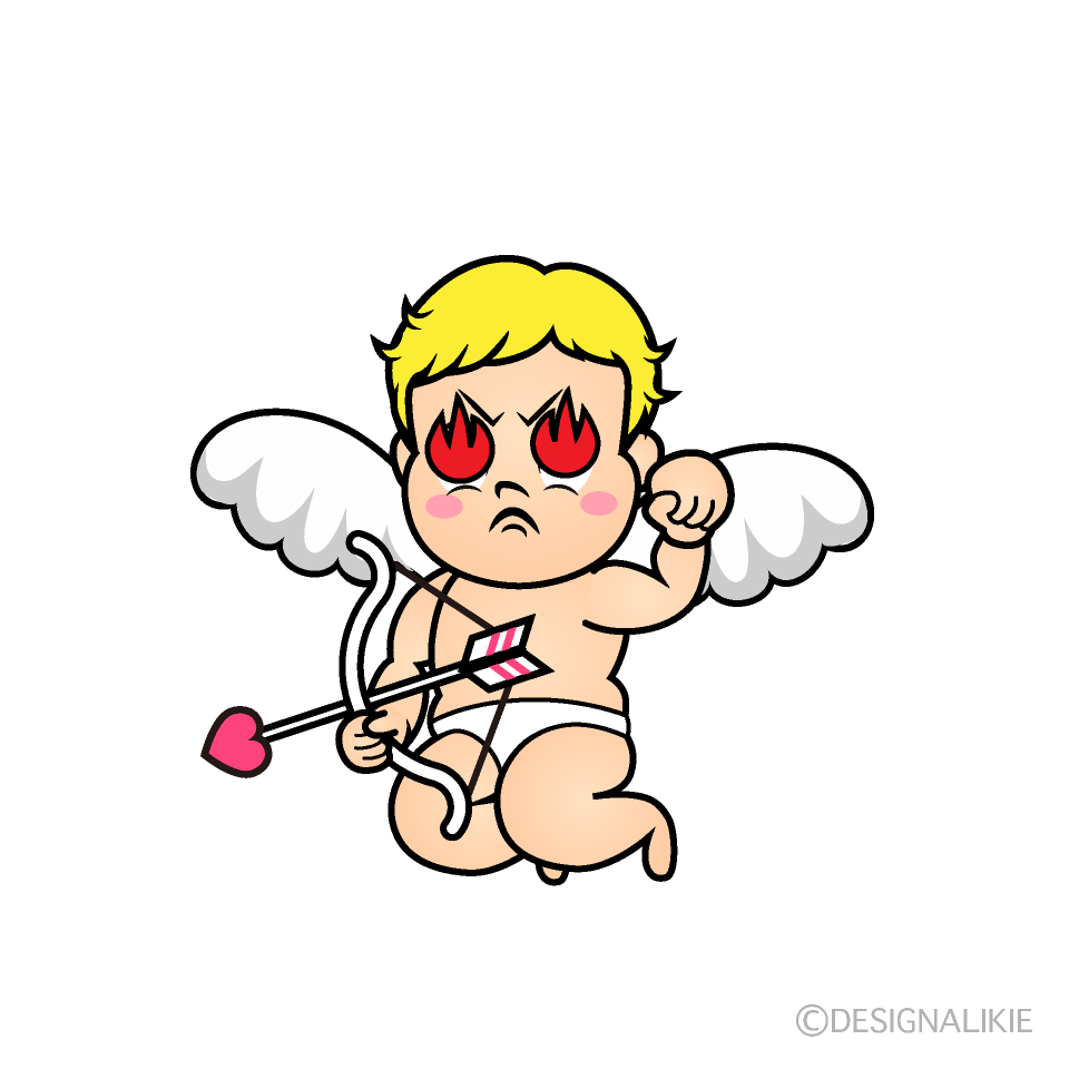 Enthusiasm Cupid Cartoon Character Image