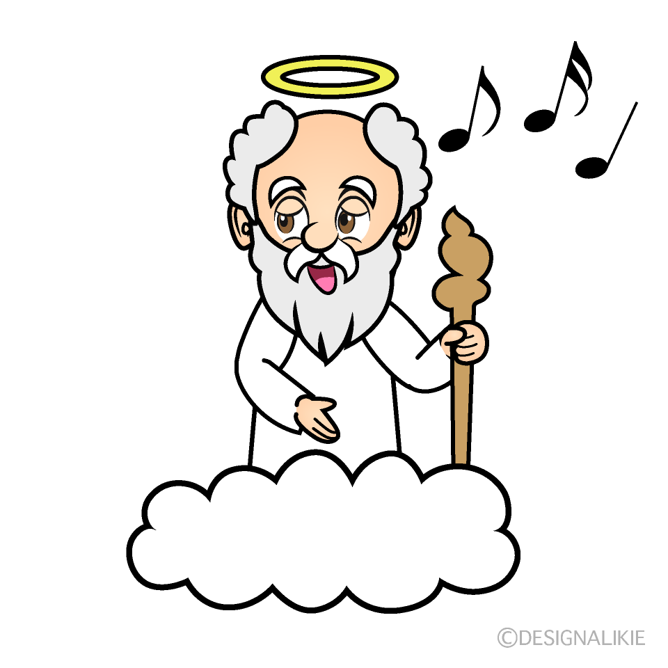 Singing God Cartoon Character Image