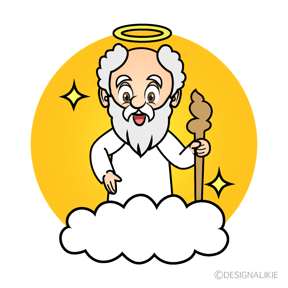 Glitter God Cartoon Character Image