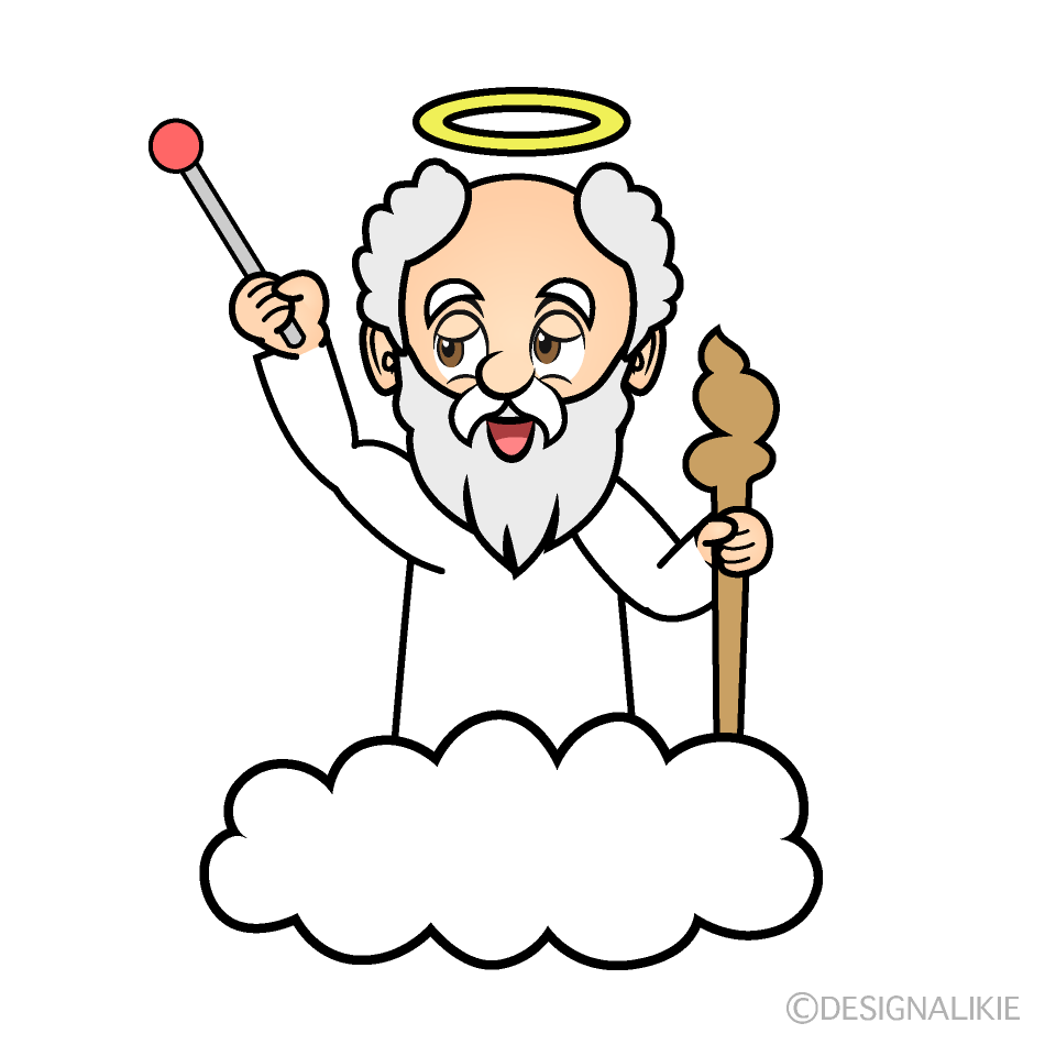 Speaking God Cartoon Character Image