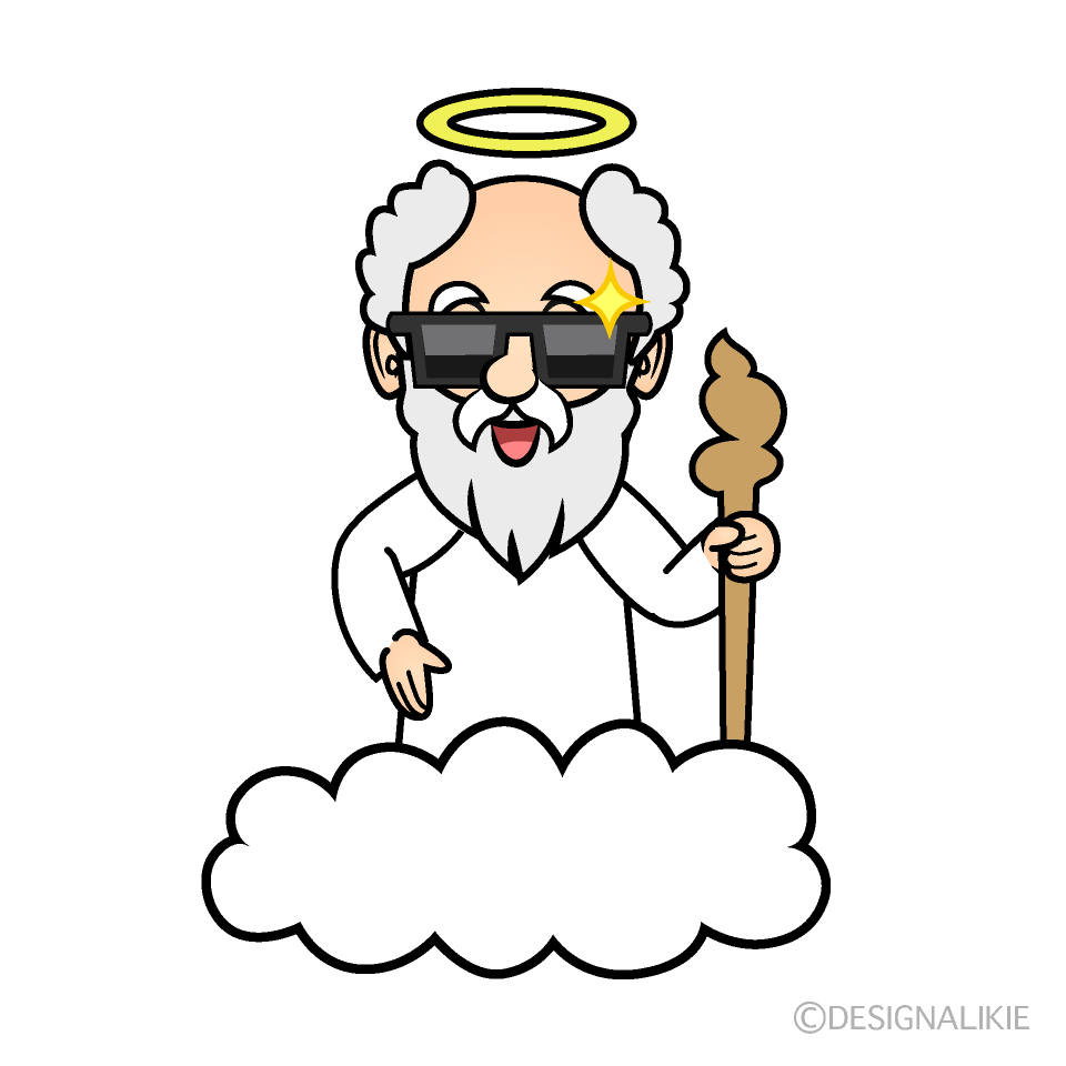 Cool God Cartoon Character Image