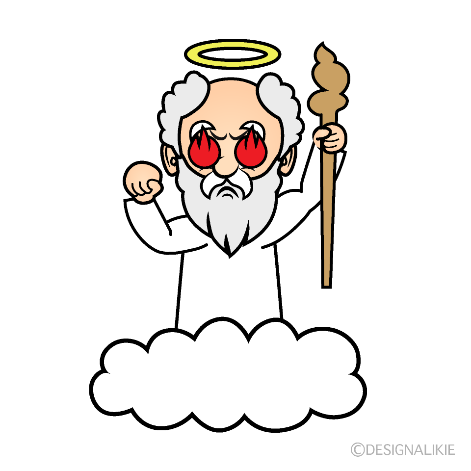 Enthusiasm God Cartoon Character Image