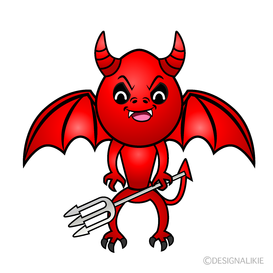 Smiling Devil Cartoon Character Image