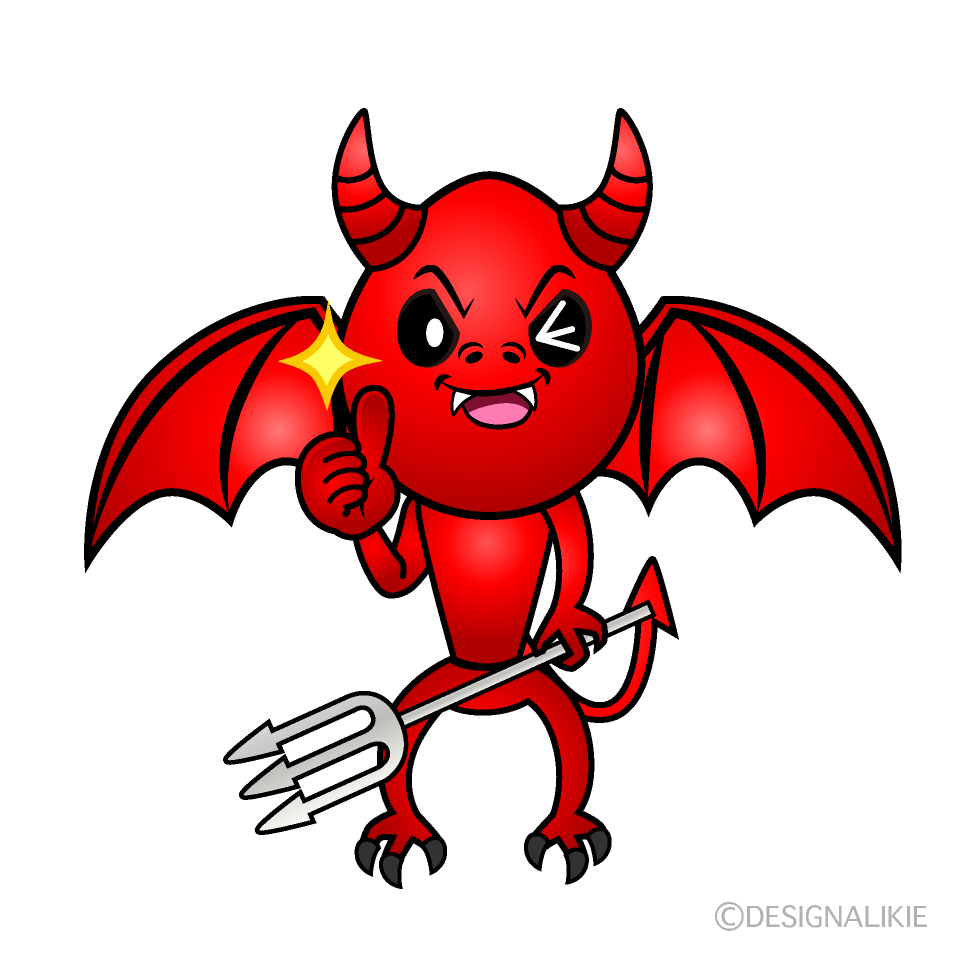 Thumbs up Devil Cartoon Character Image