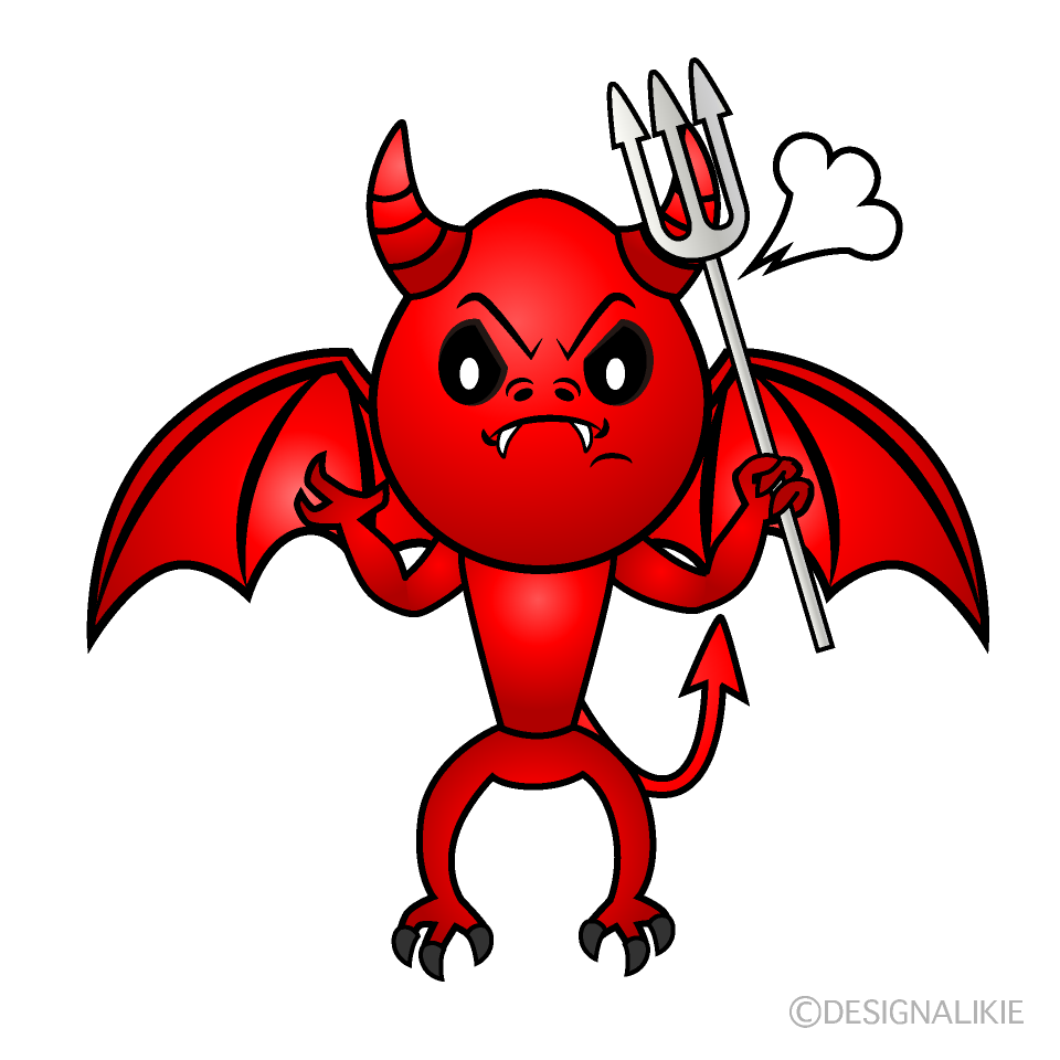 Angry Devil Cartoon Character Image