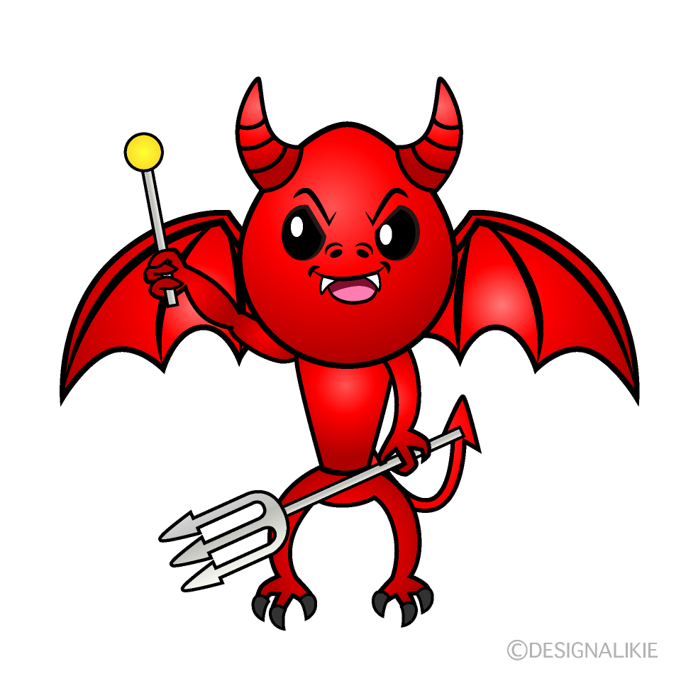 Speaking Devil Cartoon Character Image