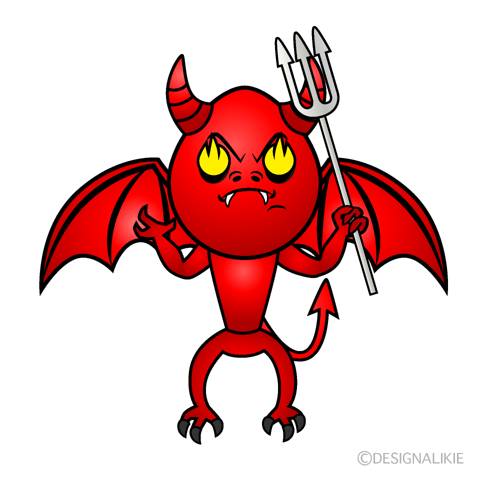 Enthusiasm Devil Cartoon Character Image