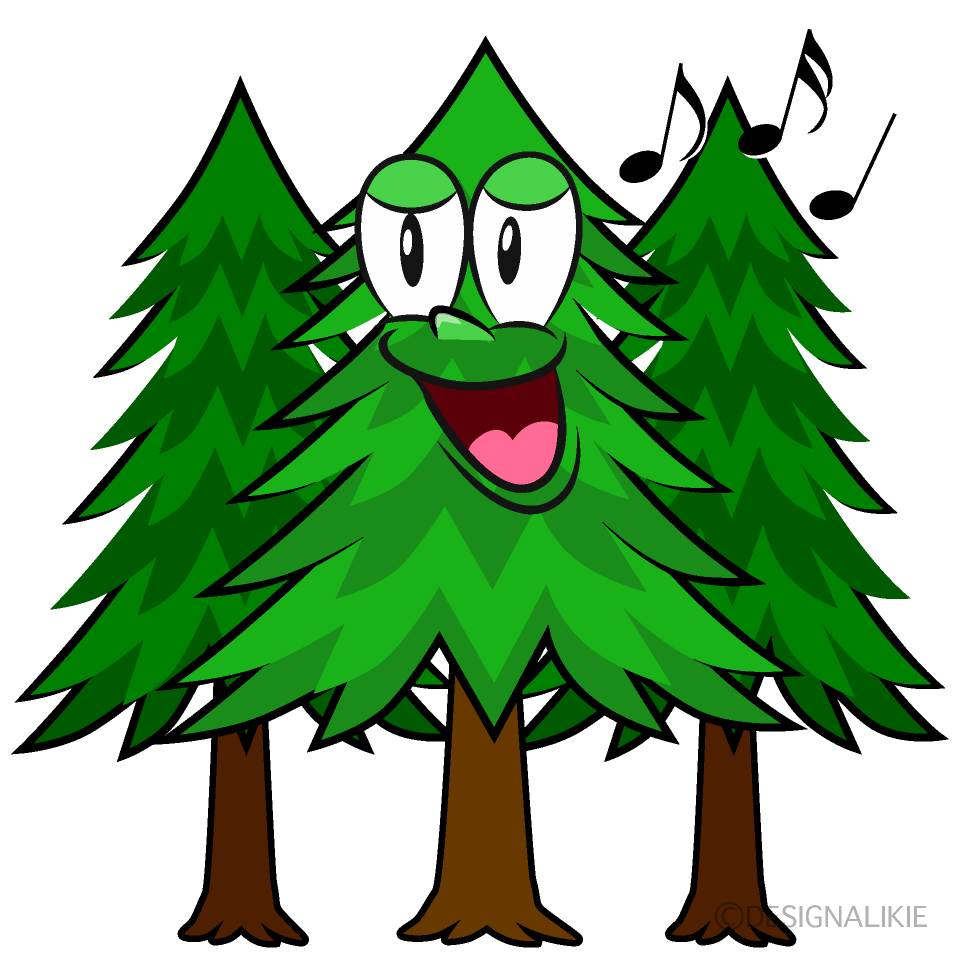 Singing Forest Cartoon Character Image