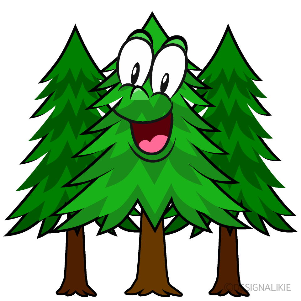 Surprising Forest Cartoon Character Image