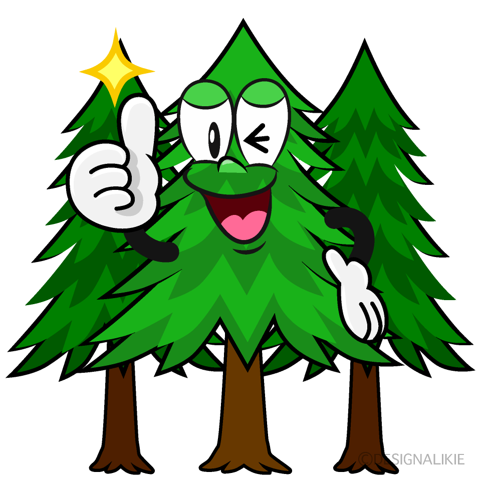 Thumbs up Forest Cartoon Character Image