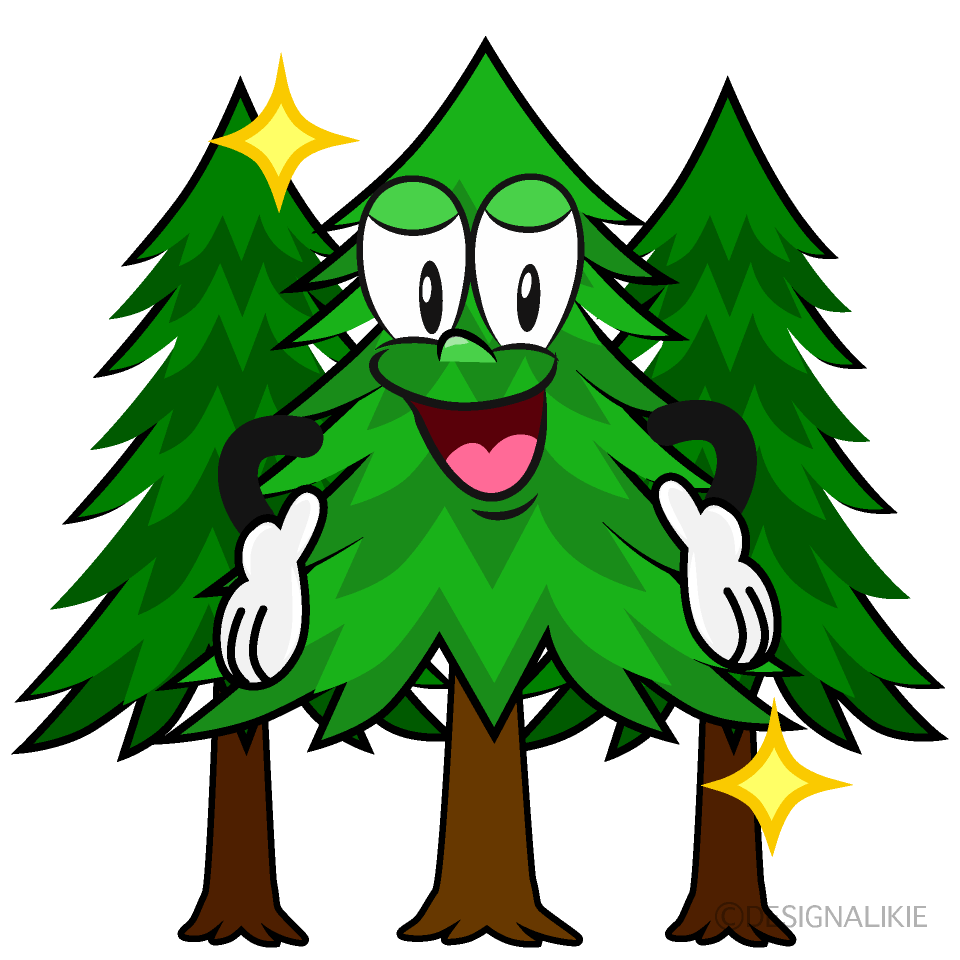 Glitter Forest Cartoon Character Image