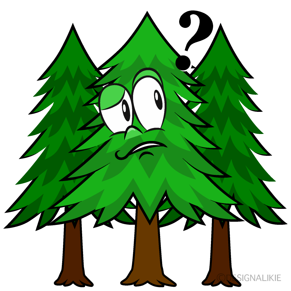 Thinking Forest Cartoon Character Image