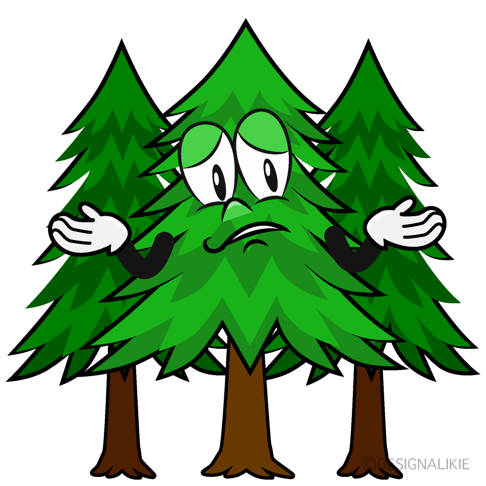 Troubled Forest Cartoon Character Image