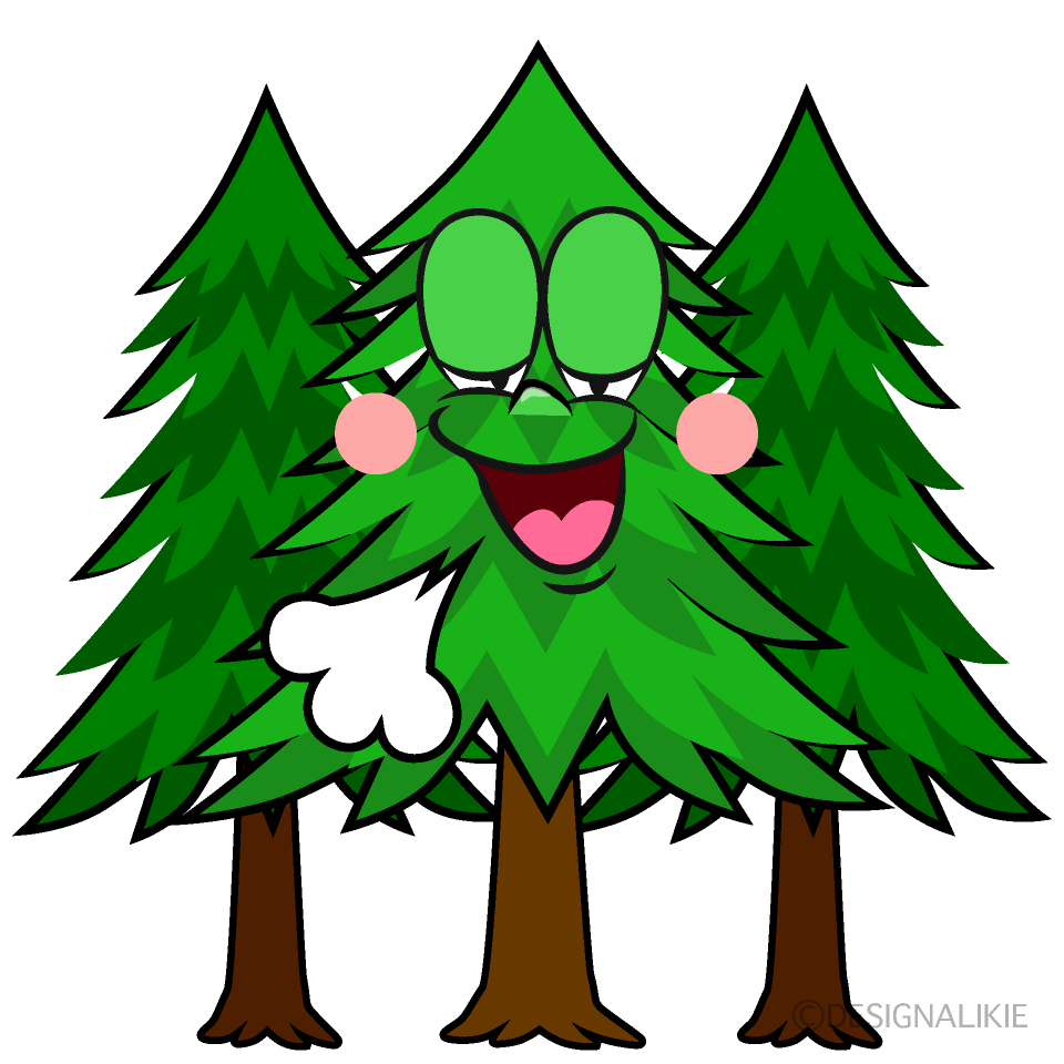 Relaxing Forest Cartoon Character Image