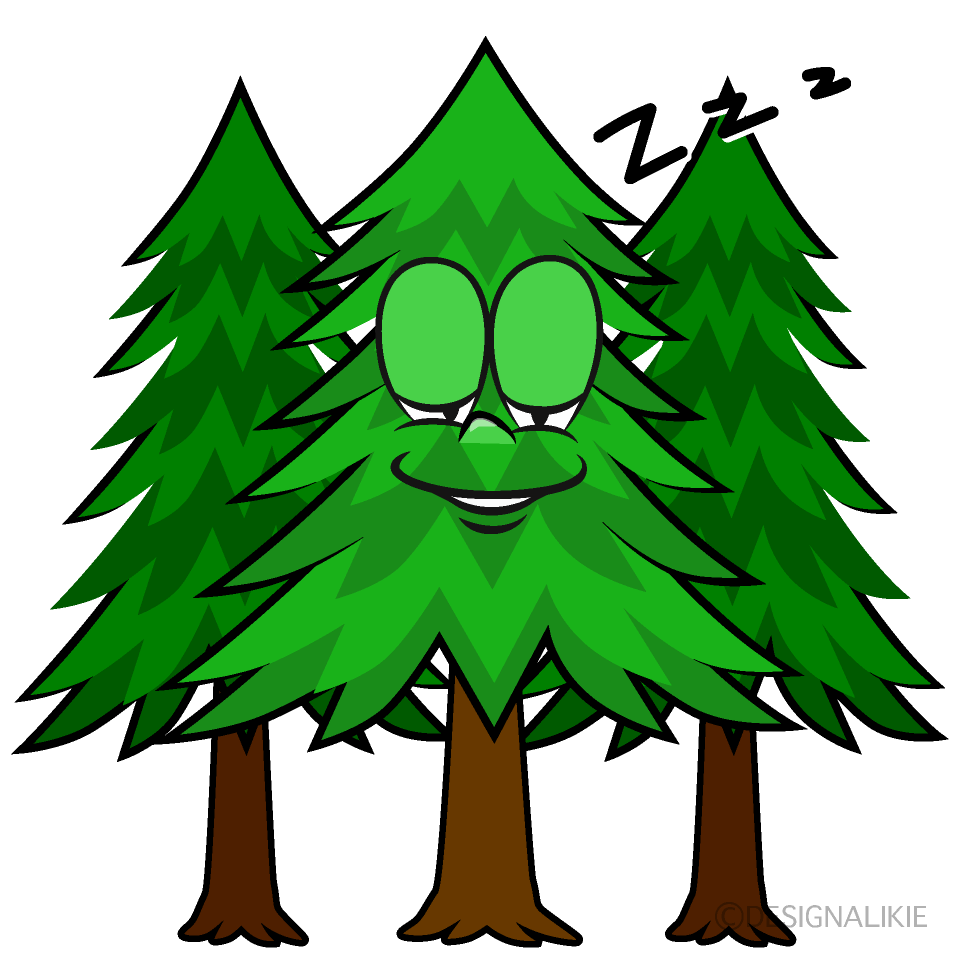 Sleeping Forest Cartoon Character Image