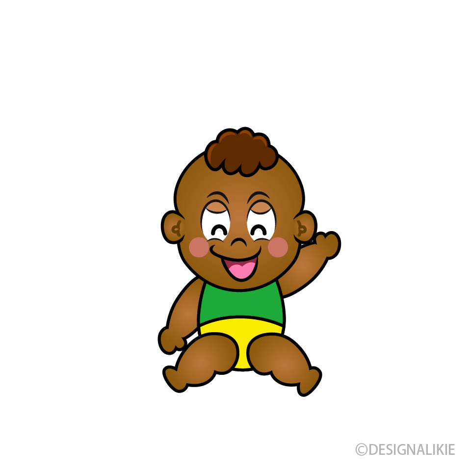 Smiling Little Boy Cartoon Character Image