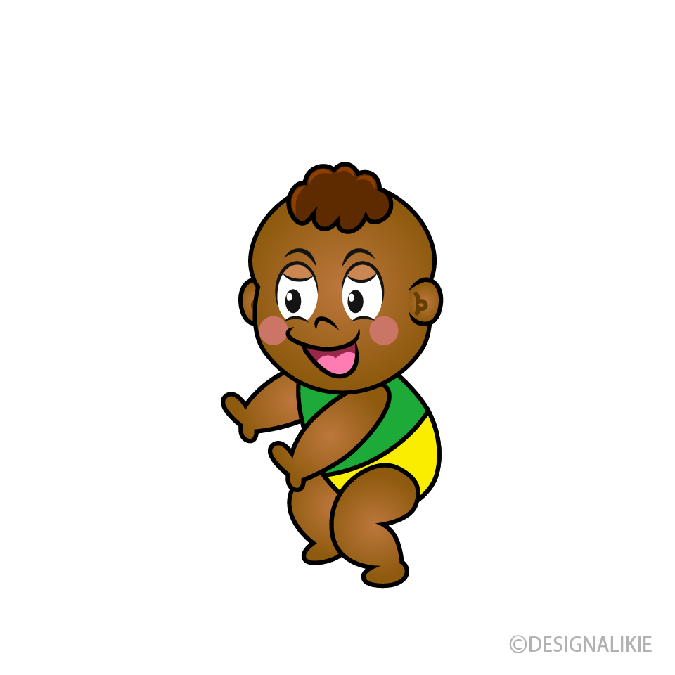 Grinning Little Boy Cartoon Character Image