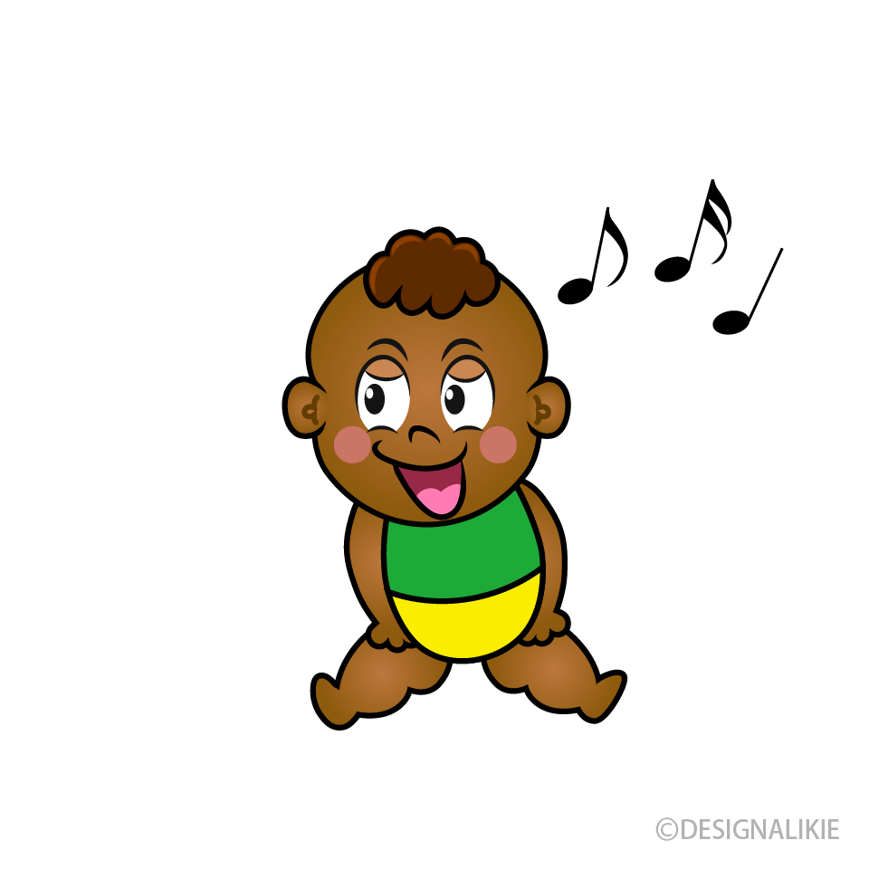 Singing Little Boy Cartoon Character Image