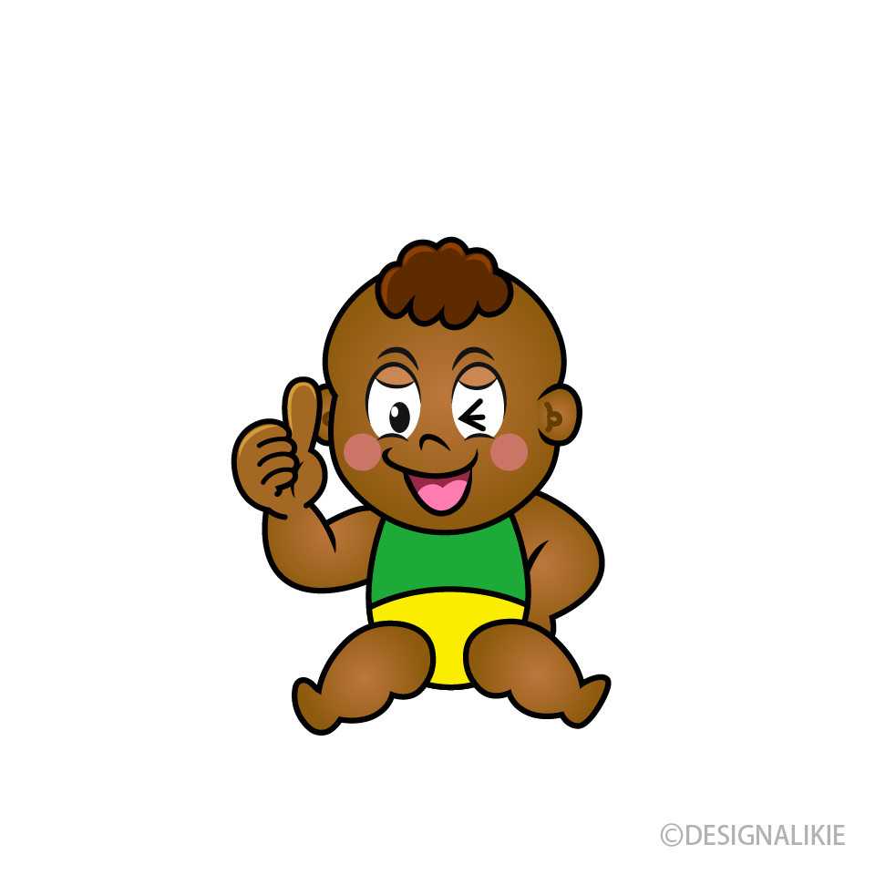 Thumbs up Little Boy Cartoon Character Image