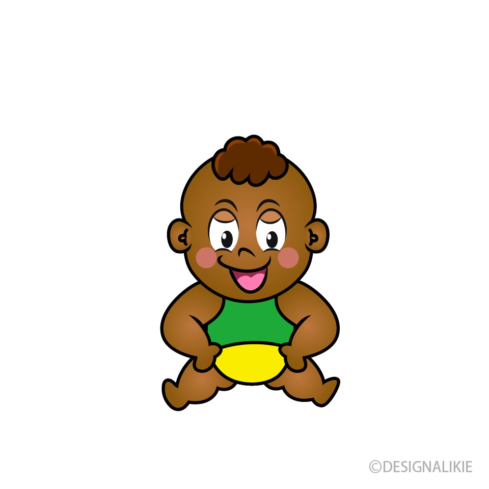 Glitter Little Boy Cartoon Character Image