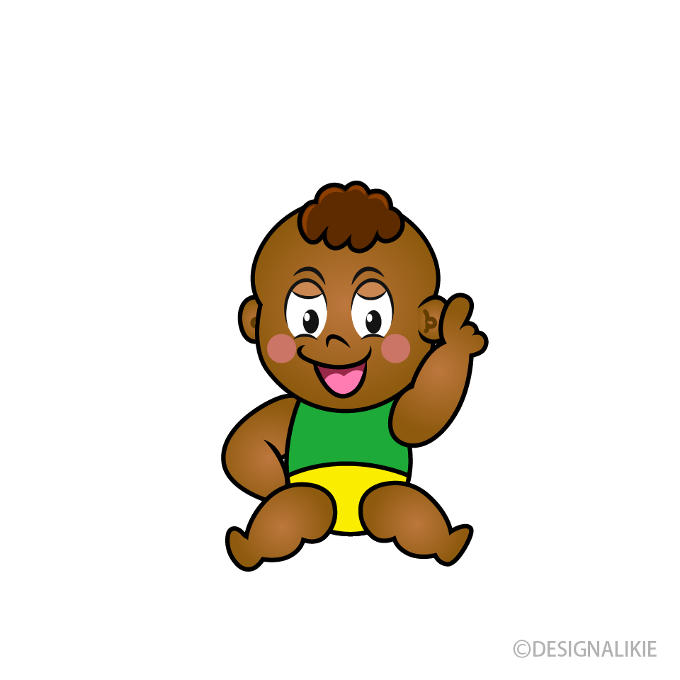 Posing Little Boy Cartoon Character Image