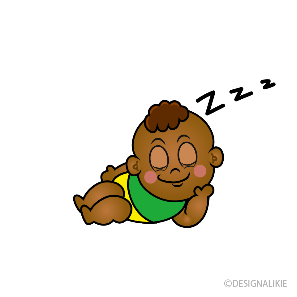 Sleeping Little Boy Cartoon Character Image