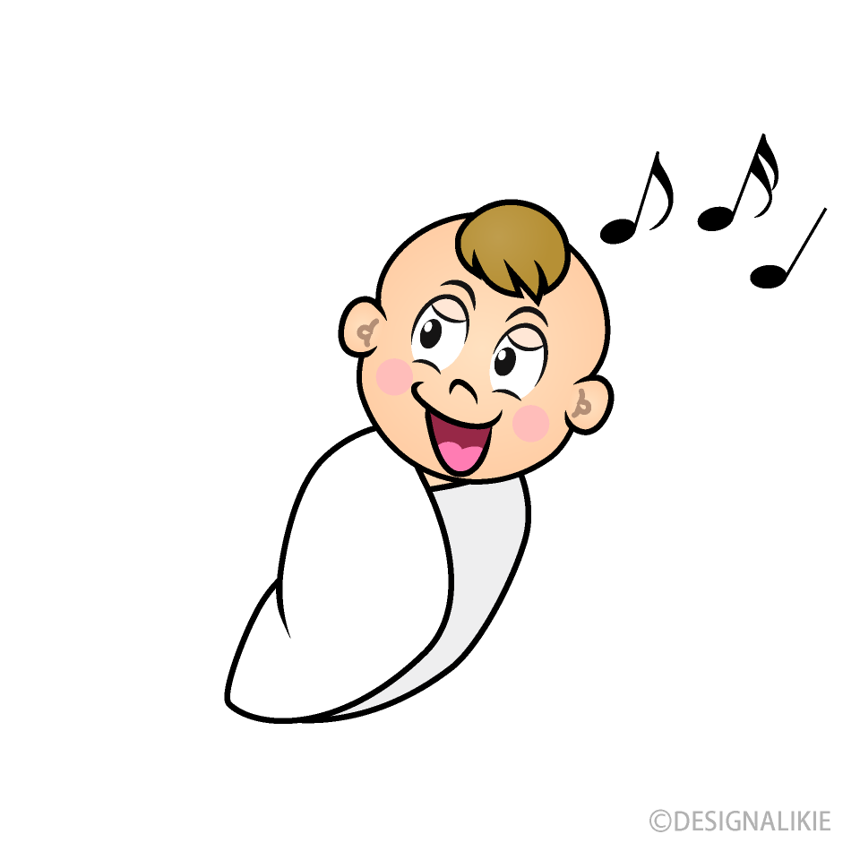 Singing Newborn Cartoon Character Image