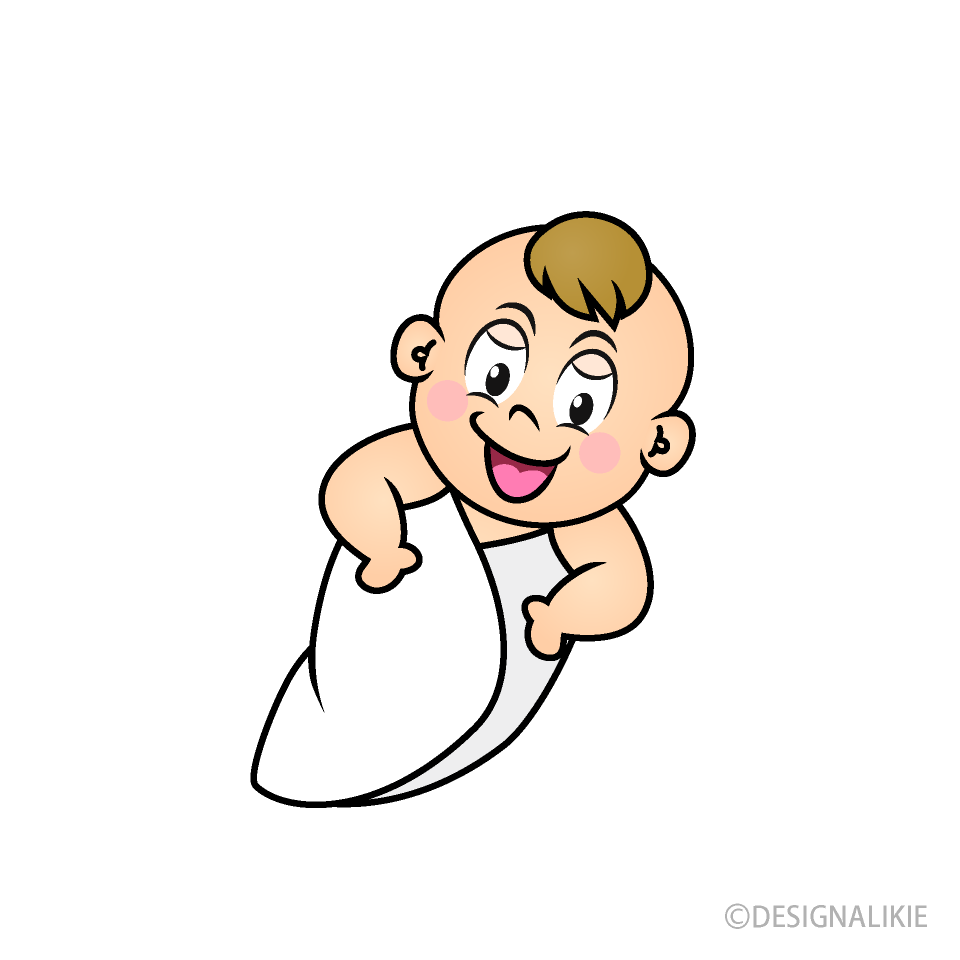 Glitter Newborn Cartoon Character Image